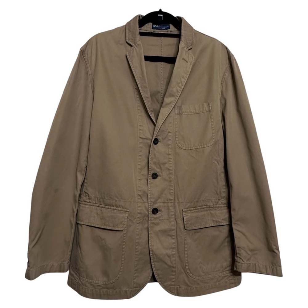 Vintage 90s 00s Polo R.L Brown Button Thailand Jacket Retro Sz: Lrg